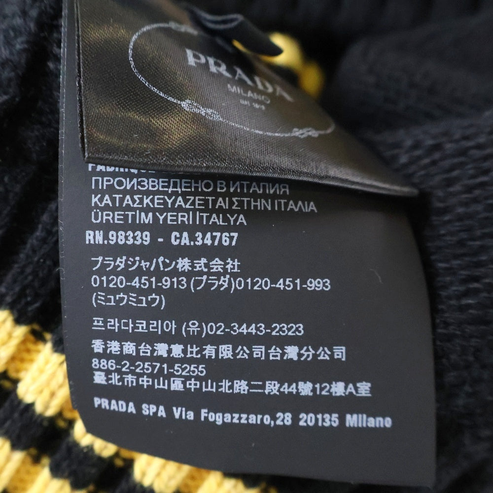 PRADA(プラダ) 24AW Women's Wool and Cashmere Cardiga ウーマン ウール カシミヤ混 カーディガン ブラック P25N21 レディース