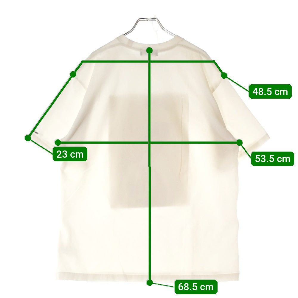 GOD SELECTION XXX(ゴッドセレクショントリプルエックス) 9周年記念 Miranda Kerr Tee ミランダカー プリント半袖Tシャツカットソー ホワイト