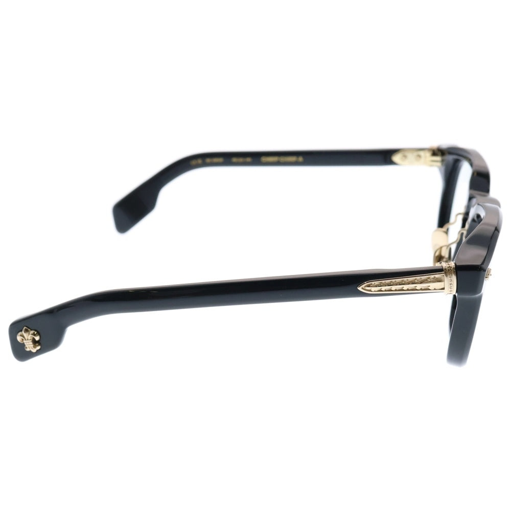 CHROME HEARTS(クロムハーツ) 18KGP CHIRP CHIRP‐A チャープ フレア フレームメガネ 眼鏡 サングラス ブラック/ゴールド