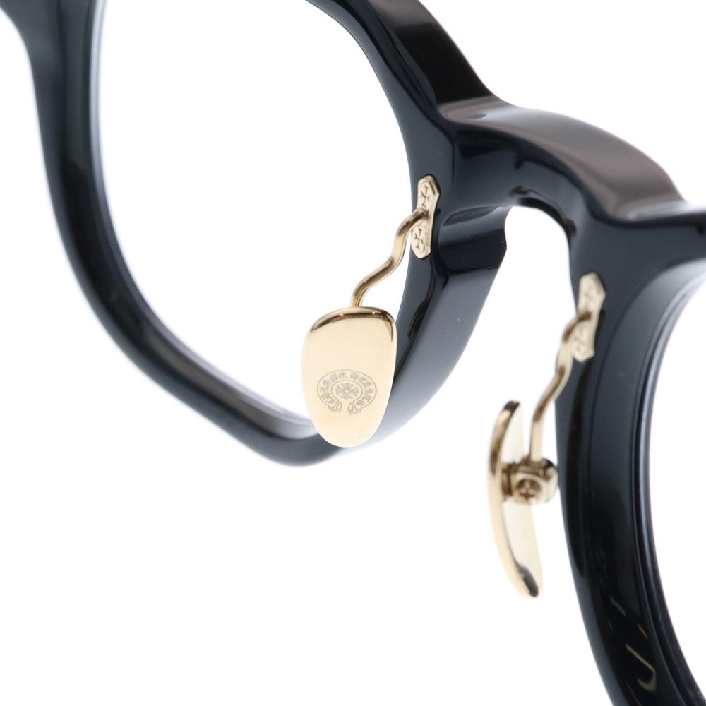 CHROME HEARTS(クロムハーツ) 18KGP CHIRP CHIRP‐A チャープ フレア フレームメガネ 眼鏡 サングラス ブラック/ゴールド