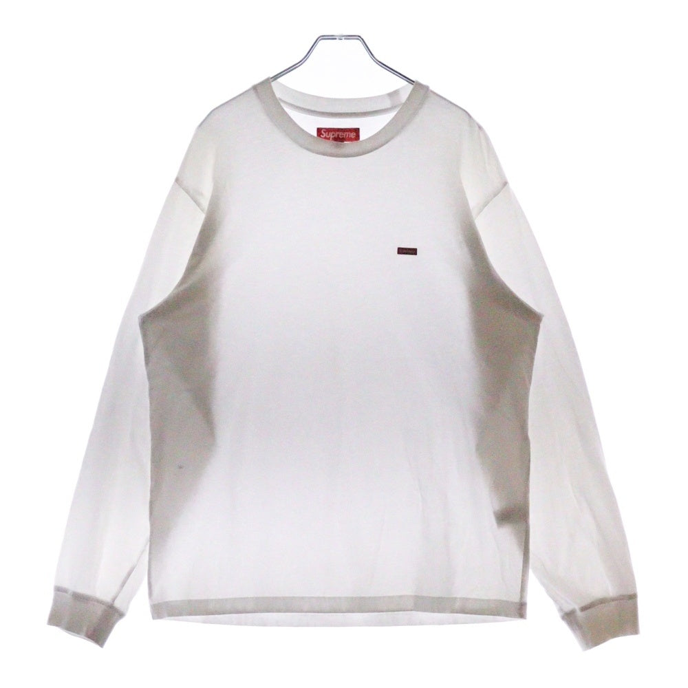 SUPREME(シュプリーム) 24AW Small Box L/S Tee スモール ボックス ロゴ 長袖 Tシャツ ホワイト