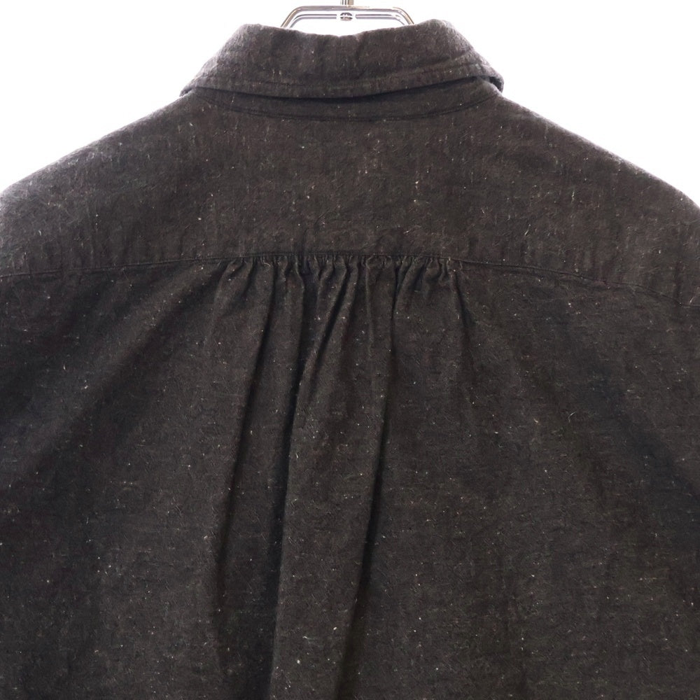 Porter Classic(ポータークラシック) WIDE POCKET CHAMBRAY CHAIN SHIRT ワイドポケット シャンブレー長袖シャツ ブラック
