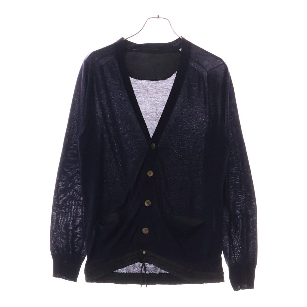 Sacai(サカイ) 13SS ドローコード コットンカーディガン ネイビー 13-00399M