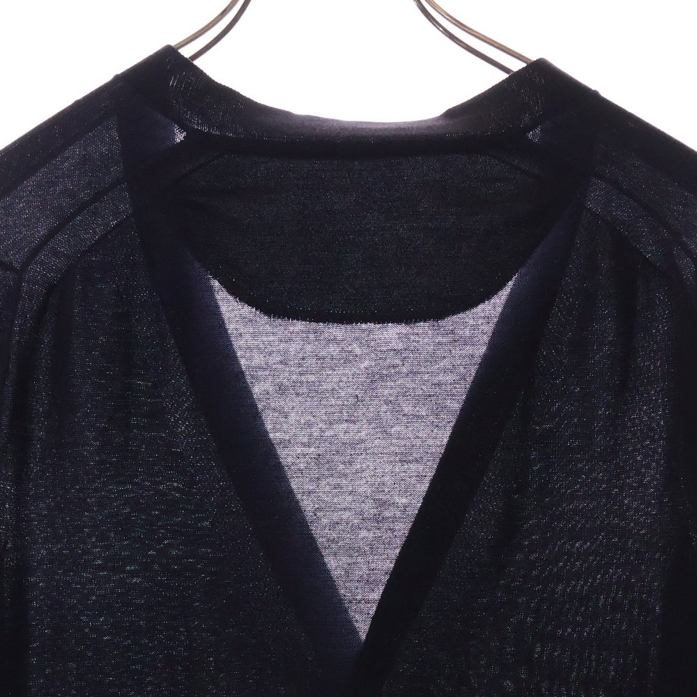Sacai(サカイ) 13SS ドローコード コットンカーディガン ネイビー 13-00399M