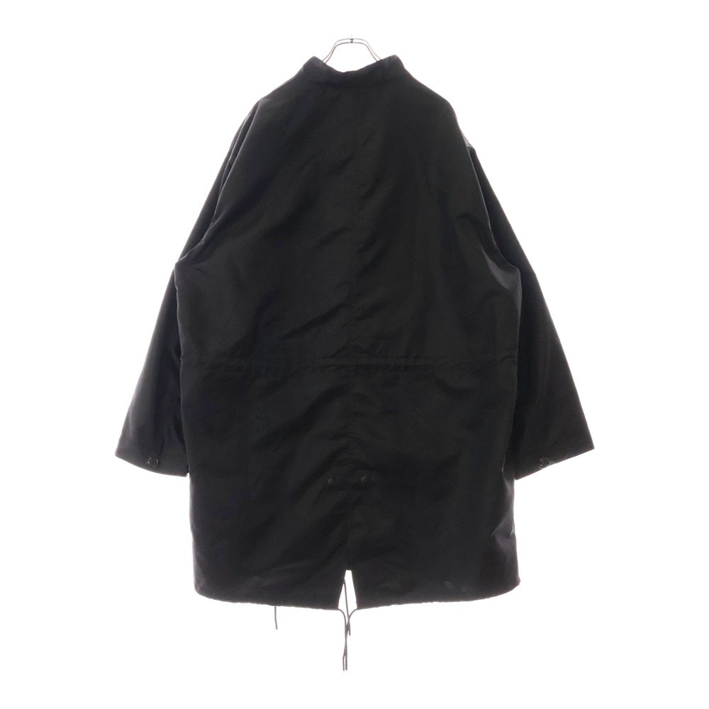 GIVENCHY(ジバンシィ) 24AW Logo-Applique Parka ナイロン フィッシュテールパーカー ジャケット ロングコート ブラック BM019H14JD