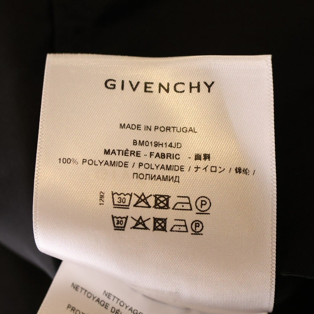 GIVENCHY(ジバンシィ) 24AW Logo-Applique Parka ナイロン フィッシュテールパーカー ジャケット ロングコート ブラック BM019H14JD