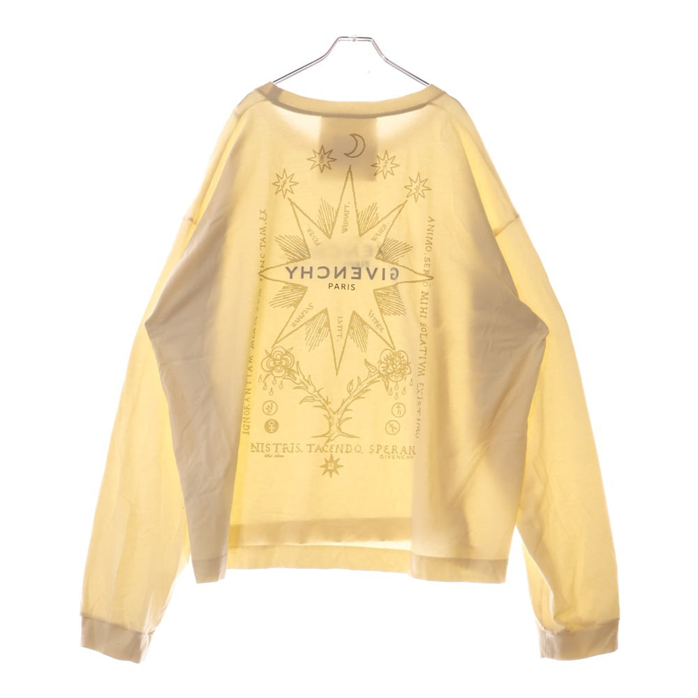 GIVENCHY(ジバンシィ) 24AW Logo Printed Long-Sleeved T-Shirt ロゴプリント ロングスリーブカットソー 長袖Tシャツ アイボリー BM71KP3YNY