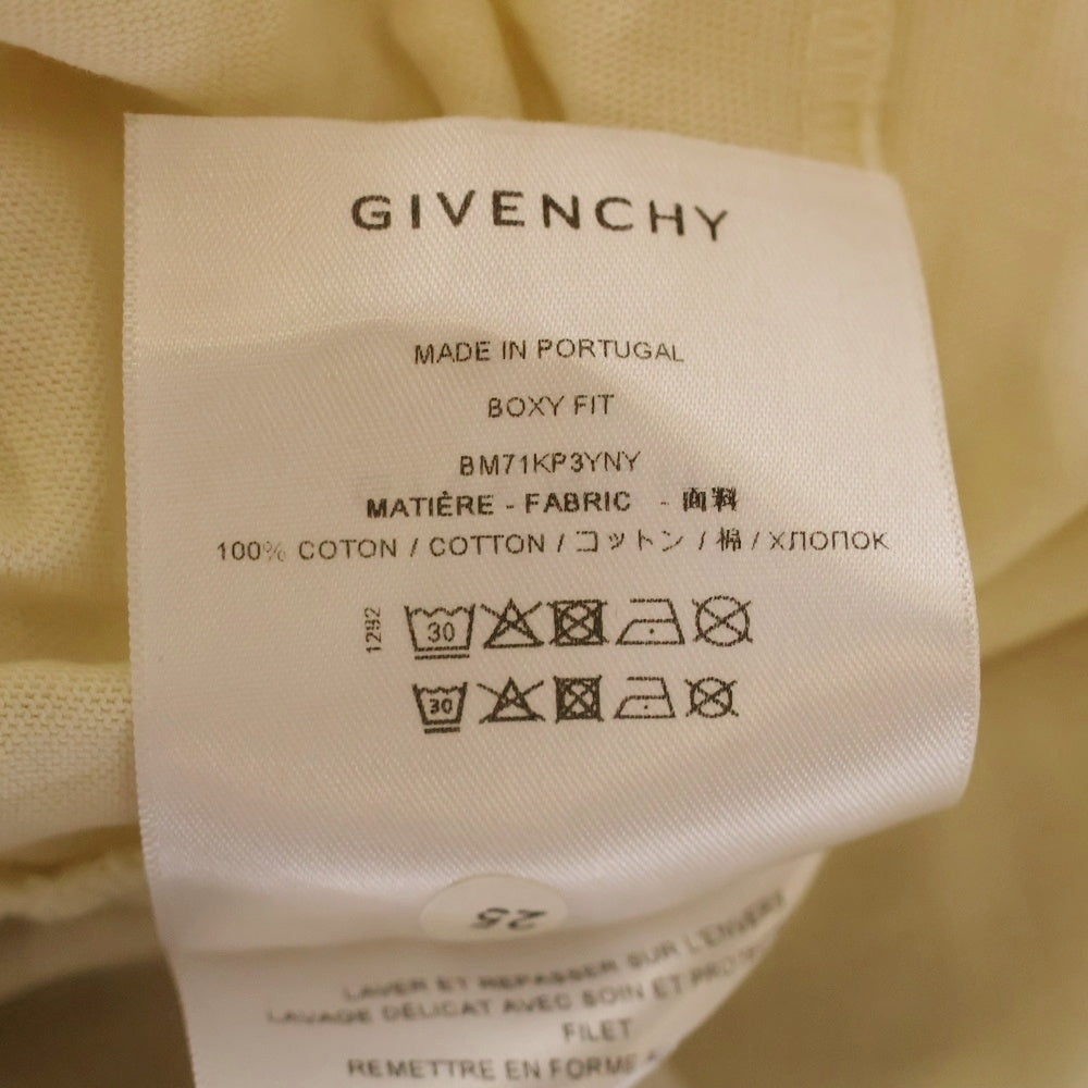 GIVENCHY(ジバンシィ) 24AW Logo Printed Long-Sleeved T-Shirt ロゴプリント ロングスリーブカットソー 長袖Tシャツ アイボリー BM71KP3YNY