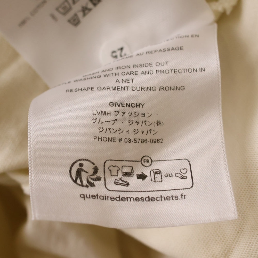 GIVENCHY(ジバンシィ) 24AW Logo Printed Long-Sleeved T-Shirt ロゴプリント ロングスリーブカットソー 長袖Tシャツ アイボリー BM71KP3YNY