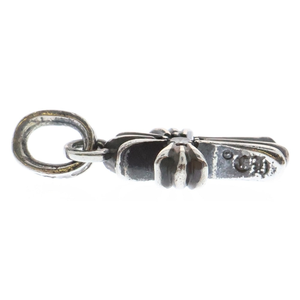 CHROME HEARTS(クロムハーツ) CRS BBYFAT DMND A ベイビーファットクロス 両面1アフターダイヤ ペンダントトップ シルバー