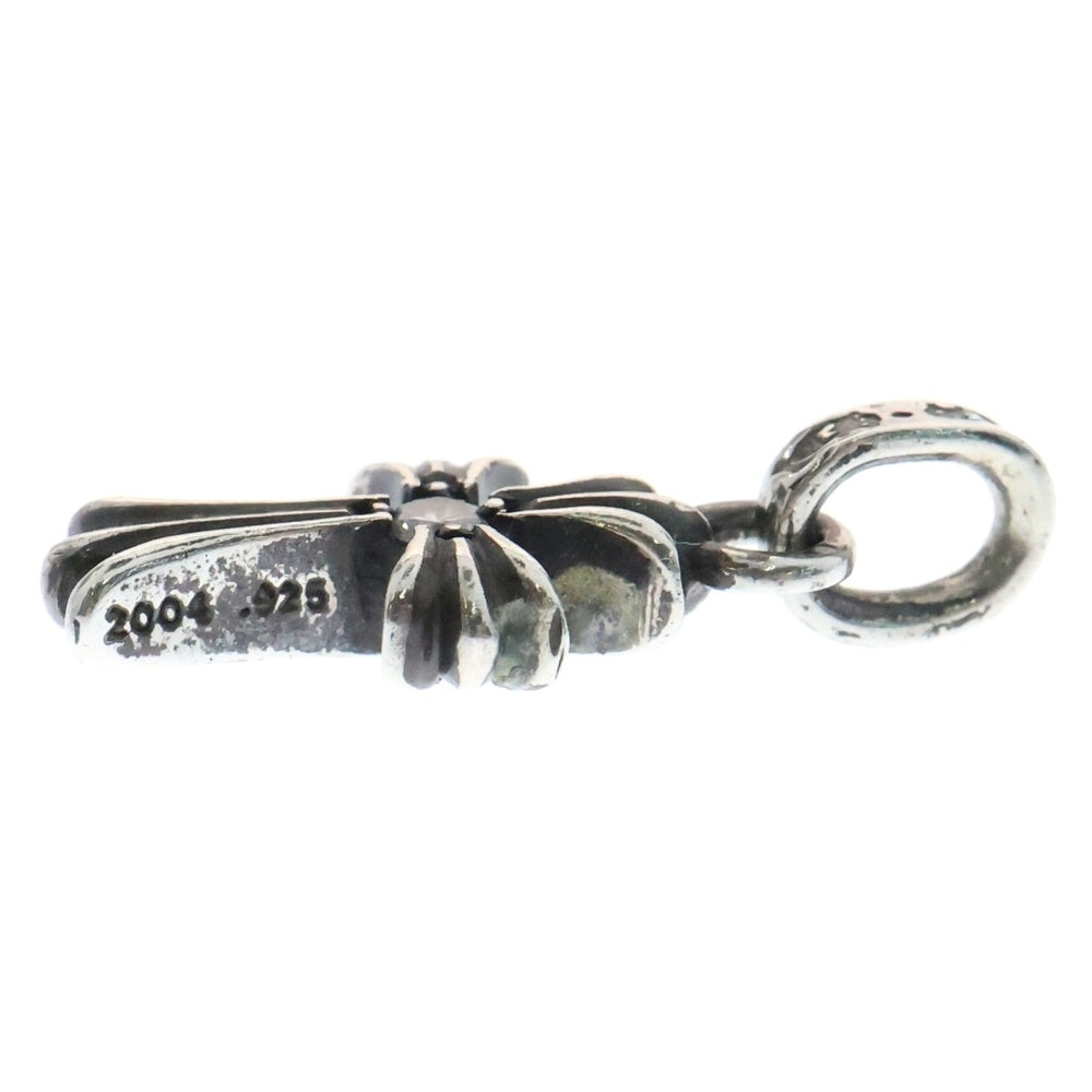 CHROME HEARTS(クロムハーツ) CRS BBYFAT DMND A ベイビーファットクロス 両面1アフターダイヤ ペンダントトップ シルバー