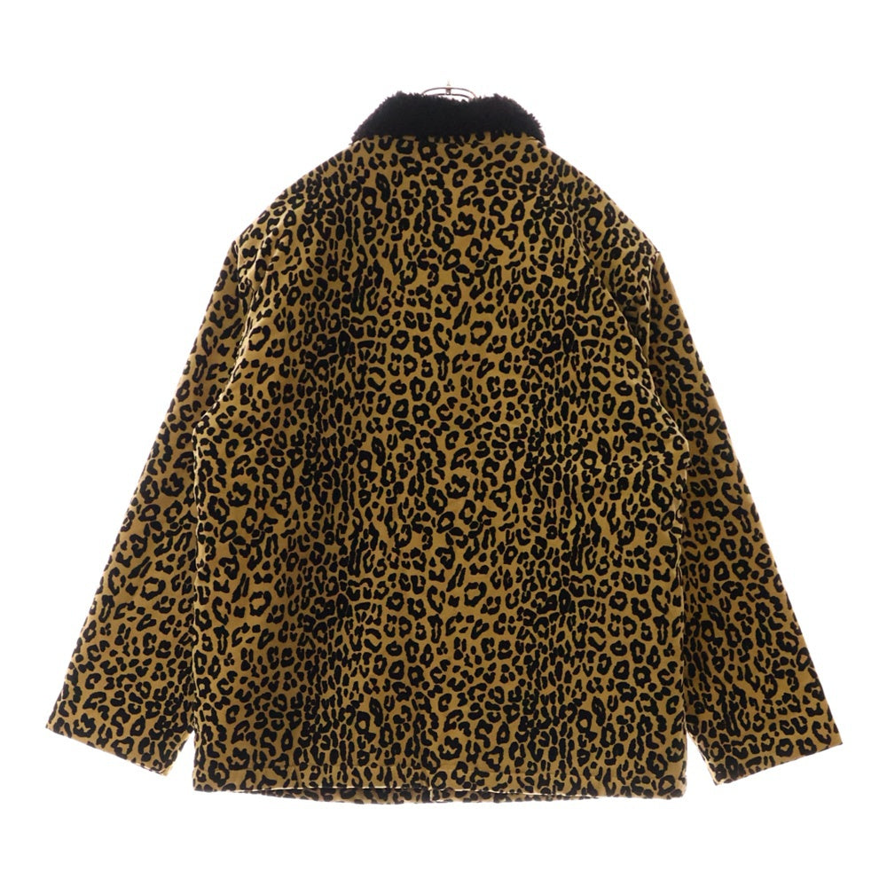 SUPREME(シュプリーム) 24AW Kindermann Uncut Corduroy Car Coat レオパード柄 キンダーマン アンカット コーデュロイ カー コート ジャケット イエロー/ブラック