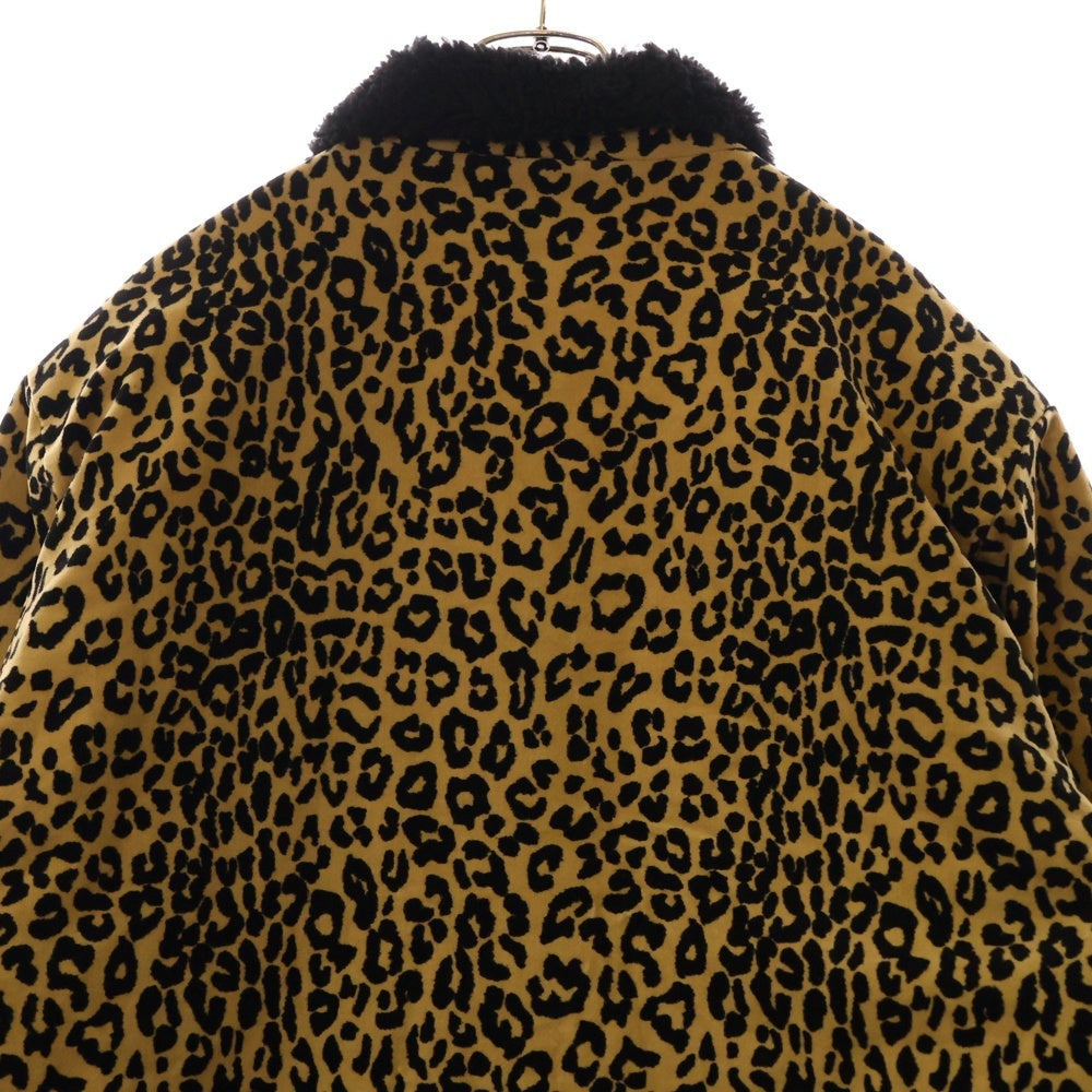 SUPREME(シュプリーム) 24AW Kindermann Uncut Corduroy Car Coat レオパード柄 キンダーマン アンカット コーデュロイ カー コート ジャケット イエロー/ブラック