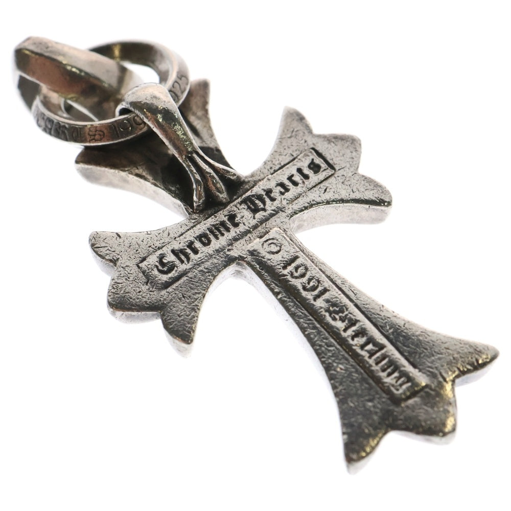 CHROME HEARTS(クロムハーツ) CH CRS SML W/BALE Wベイル スモールCHクロス ペンダントトップ シルバー BCA218
