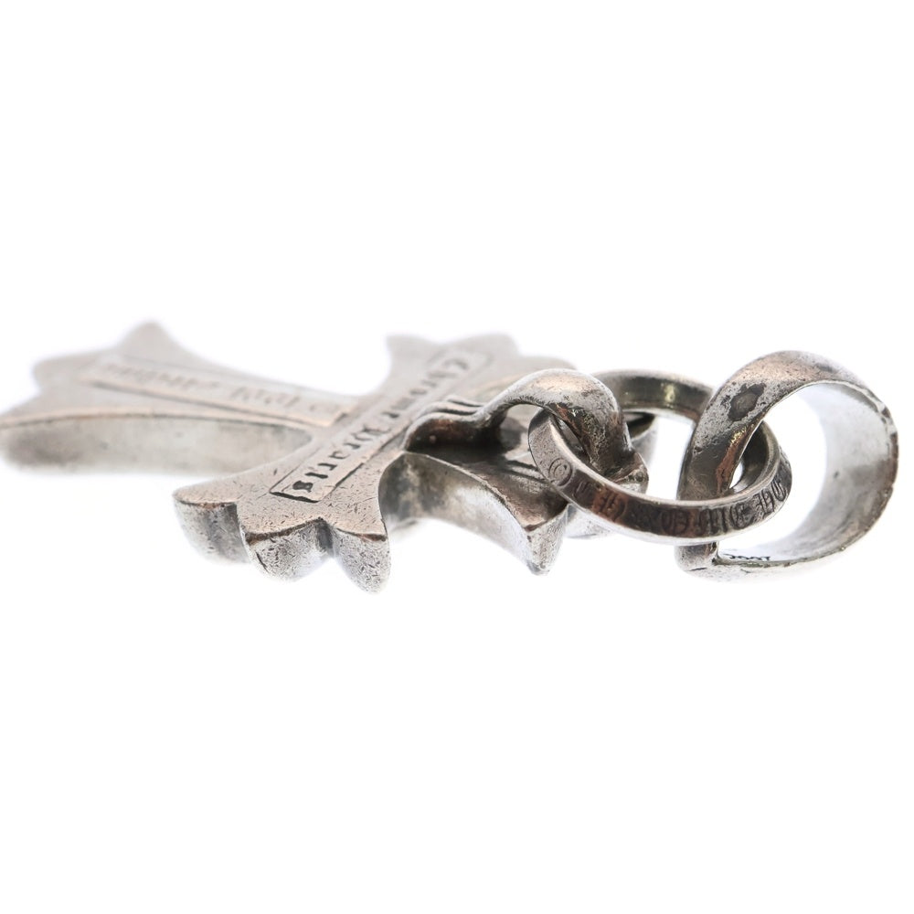 CHROME HEARTS(クロムハーツ) CH CRS SML W/BALE Wベイル スモールCHクロス ペンダントトップ シルバー BCA218
