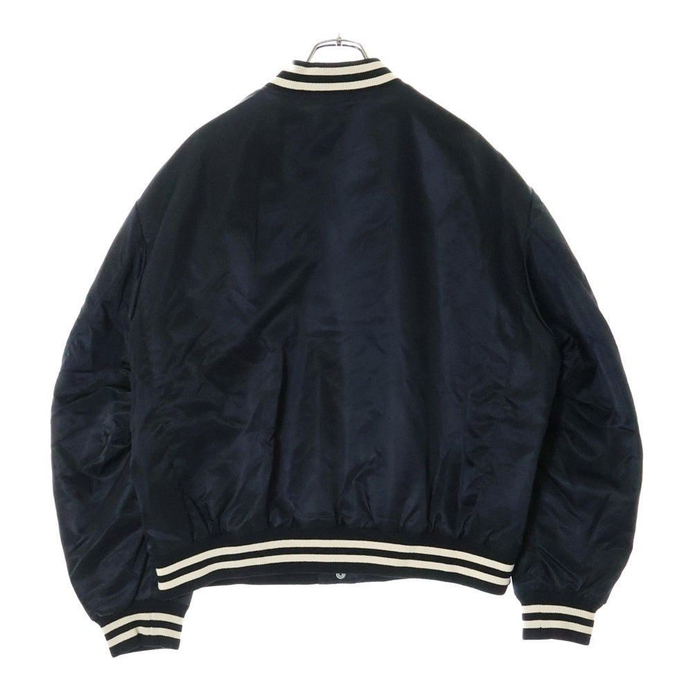 CELINE(セリーヌ) 24AW ルーズ ナイロンテディジャケット フロントロゴパッチ アウター ブラック 2W22C227R.38NO