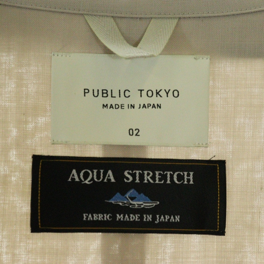 PUBLIC TOKYO(パブリック トウキョウ) アクアストレッチ テーラードジャケット グレー 151450002
