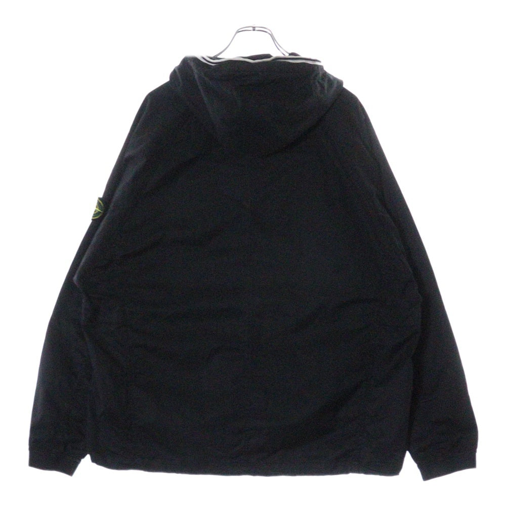 STONE ISLAND(ストーンアイランド) SUPIMA COTTON TWILL STRETCH-TC 761544019 スーピマコットン ツイル ストレッチ アノラック パーカー ブラック