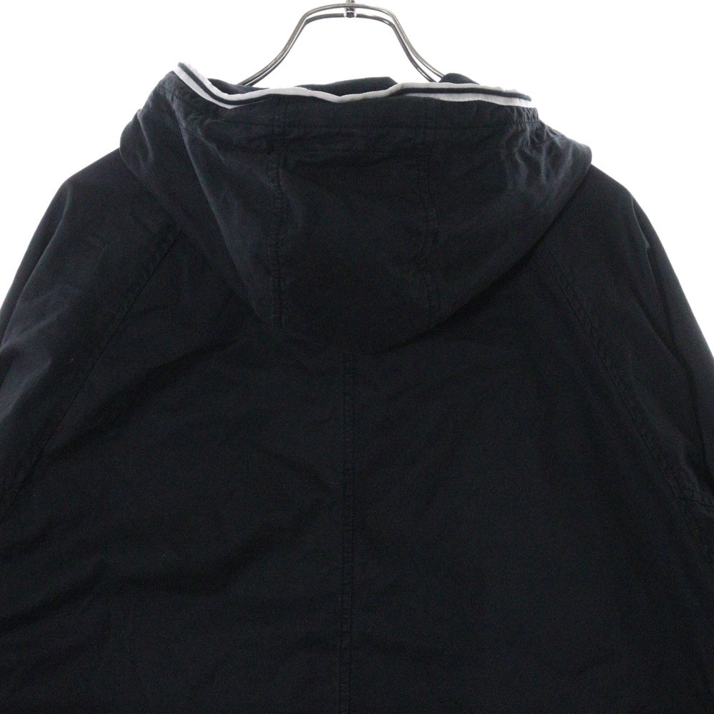STONE ISLAND(ストーンアイランド) SUPIMA COTTON TWILL STRETCH-TC 761544019 スーピマコットン ツイル ストレッチ アノラック パーカー ブラック
