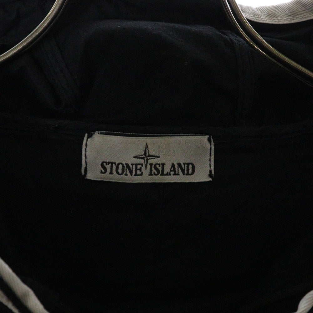 STONE ISLAND(ストーンアイランド) SUPIMA COTTON TWILL STRETCH-TC 761544019 スーピマコットン ツイル ストレッチ アノラック パーカー ブラック