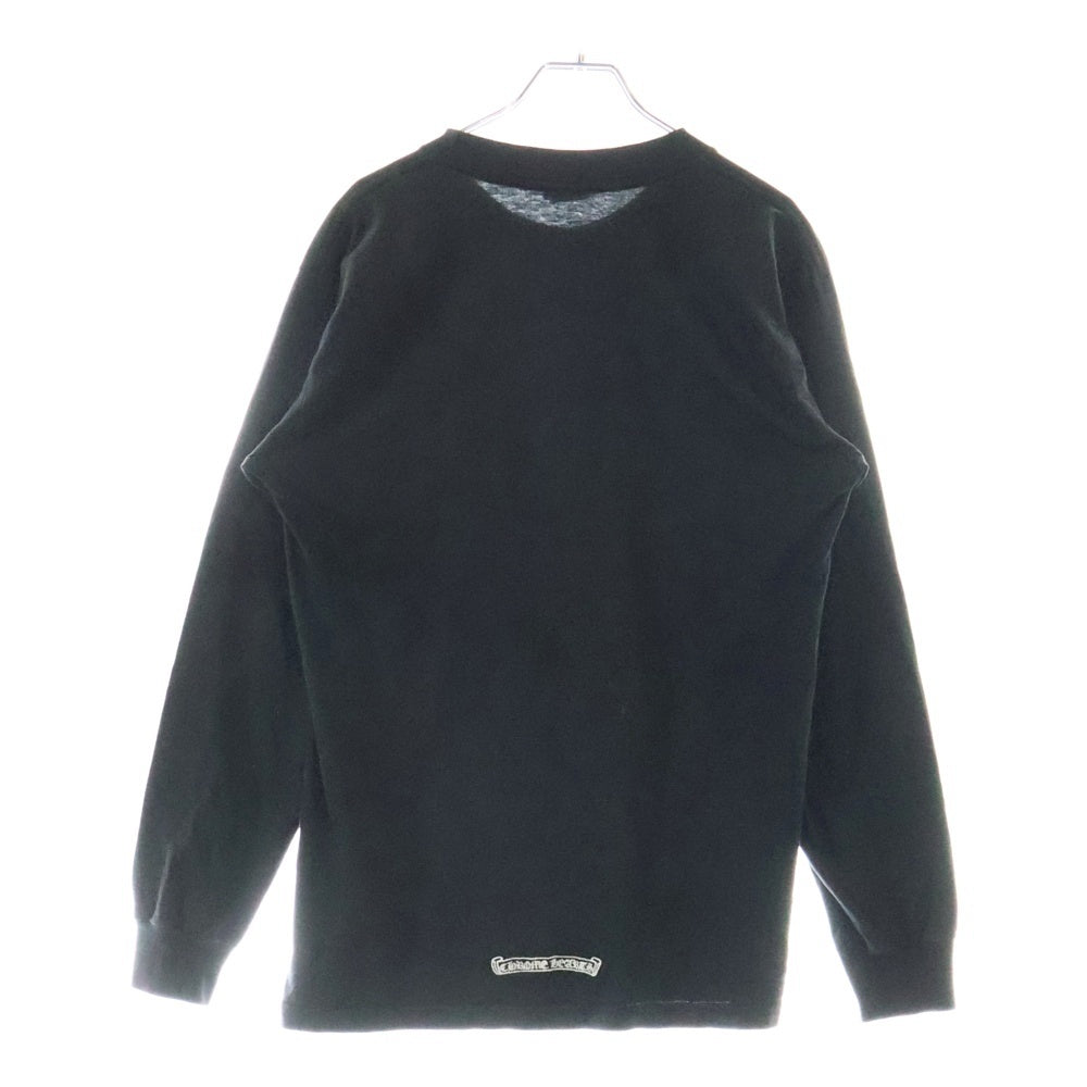 CHROME HEARTS(クロムハーツ) OLD DAGGER L/S TEE オールドモデル ダガーロゴ刺繍 長袖Tシャツ ブラック