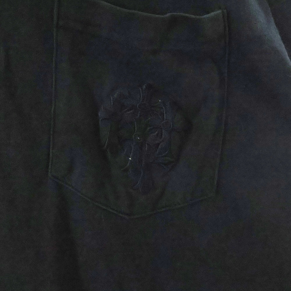 CHROME HEARTS(クロムハーツ) OLD DAGGER L/S TEE オールドモデル ダガーロゴ刺繍 長袖Tシャツ ブラック