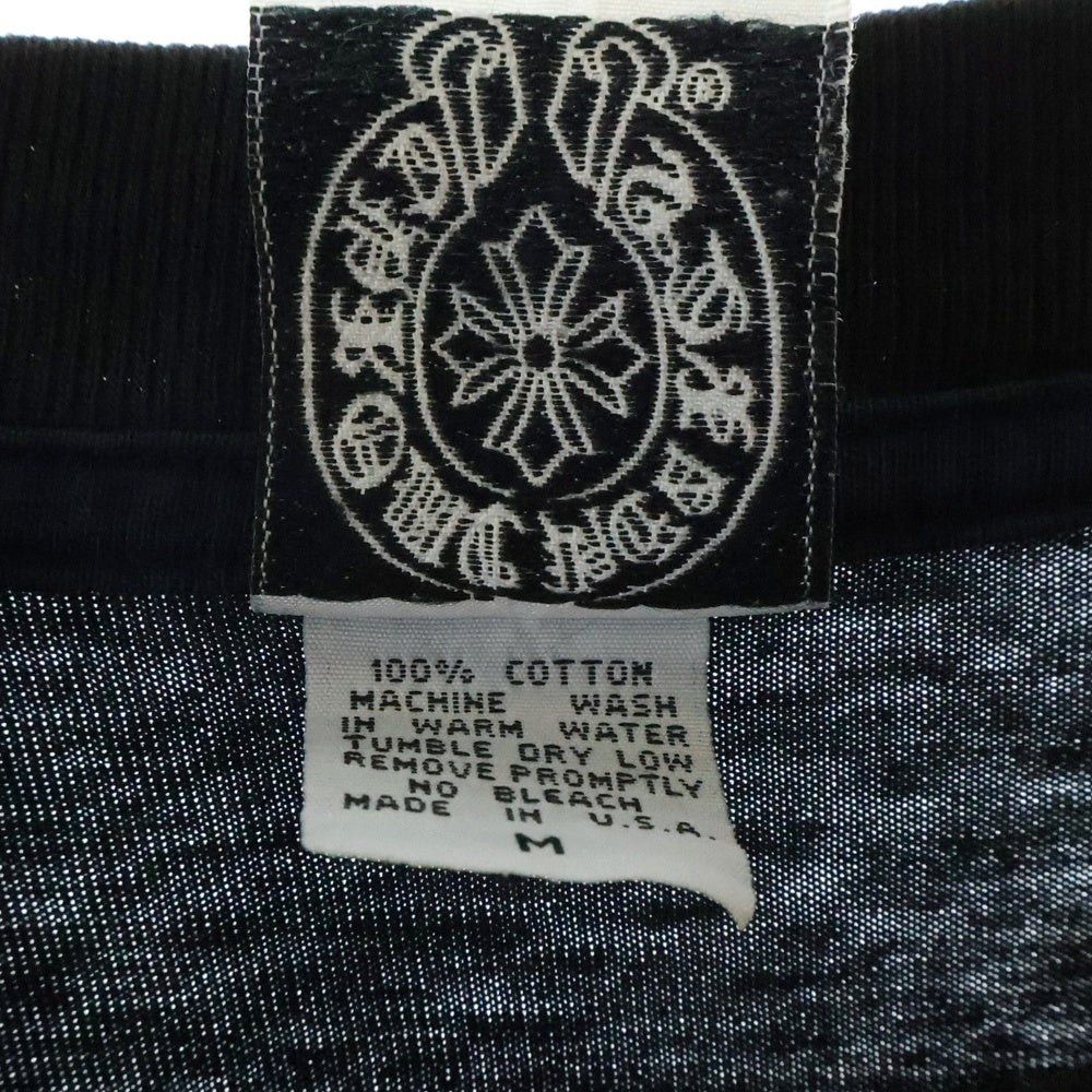 CHROME HEARTS(クロムハーツ) OLD DAGGER L/S TEE オールドモデル ダガーロゴ刺繍 長袖Tシャツ ブラック