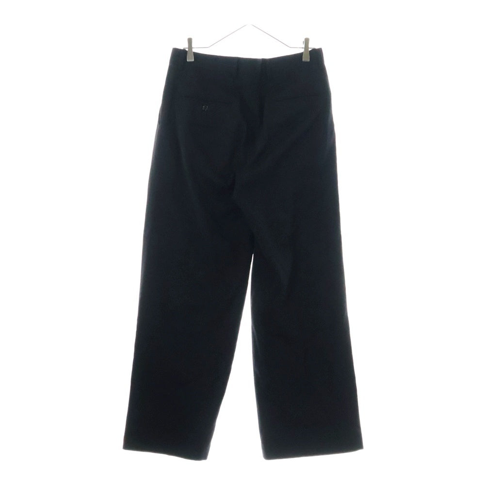 CLANE HOMME(クラネオム) ワイドスラックスパンツ ブラック 21110-1541