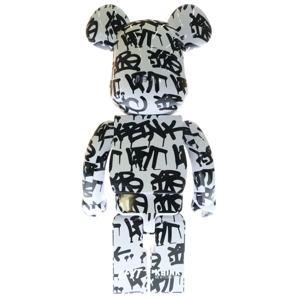 MEDICOM TOY(メディコムトイ) × KRINK × クリンク BE@RBRICK 総柄 ベアブリック 人形 フィギュア ホワイト/ブラック