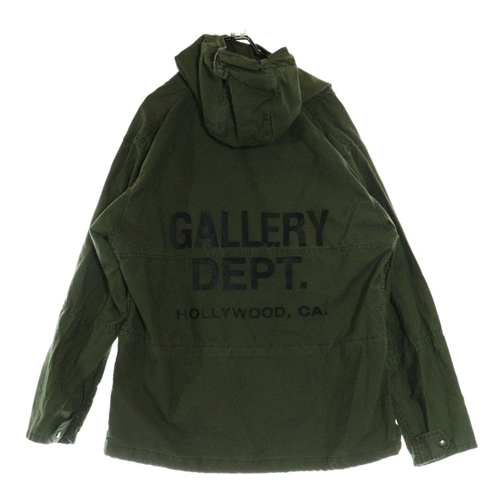 GALLERY DEPT.(ギャラリーデプト) Riley Anorak jacket ロゴプリント ミリタリー アノラック ジャケット カーキ