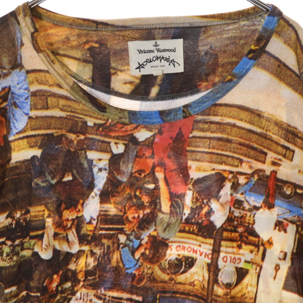 Vivienne Westwood Anglomania(ヴィヴィアンウエストウッドアングロマニア) ピカデリーサーカス オーバーサイズ 総柄半袖 Tシャツカットソー マルチ