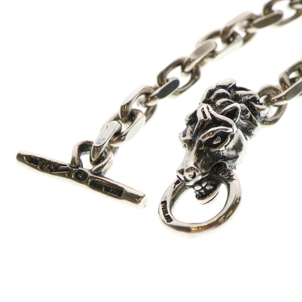 Bill Wall Leather/BWL(ビルウォールレザー) SQUARE CHAIN LINK スクエアチェーン リンク ホースヘッド ブレスレット シルバー