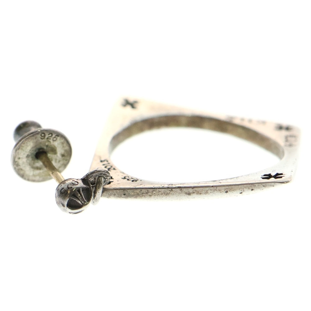 CHROME HEARTS(クロムハーツ) CH KH SQUARE CIRCLE スクエアサークル ピアス シルバー