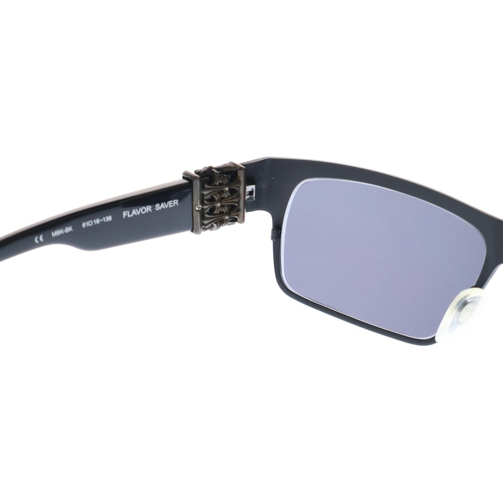 CHROME HEARTS(クロムハーツ) FLAVOR SAVER スクエアフレーム アイウェア サングラス ブラック
