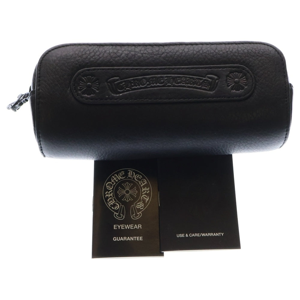 CHROME HEARTS(クロムハーツ) MEAT WALLET スクエアフレーム アイウェア 眼鏡 ブラック
