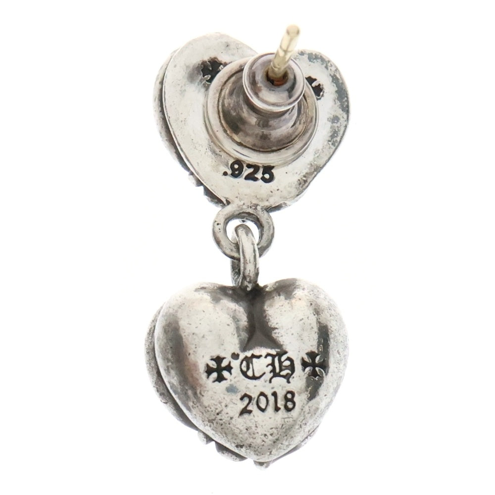 CHROME HEARTS(クロムハーツ) HEART DRP 2連ハートドロップ ピアス シルバー
