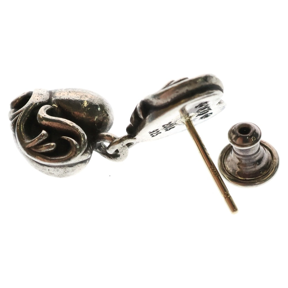 CHROME HEARTS(クロムハーツ) HEART DRP 2連ハートドロップ ピアス シルバー