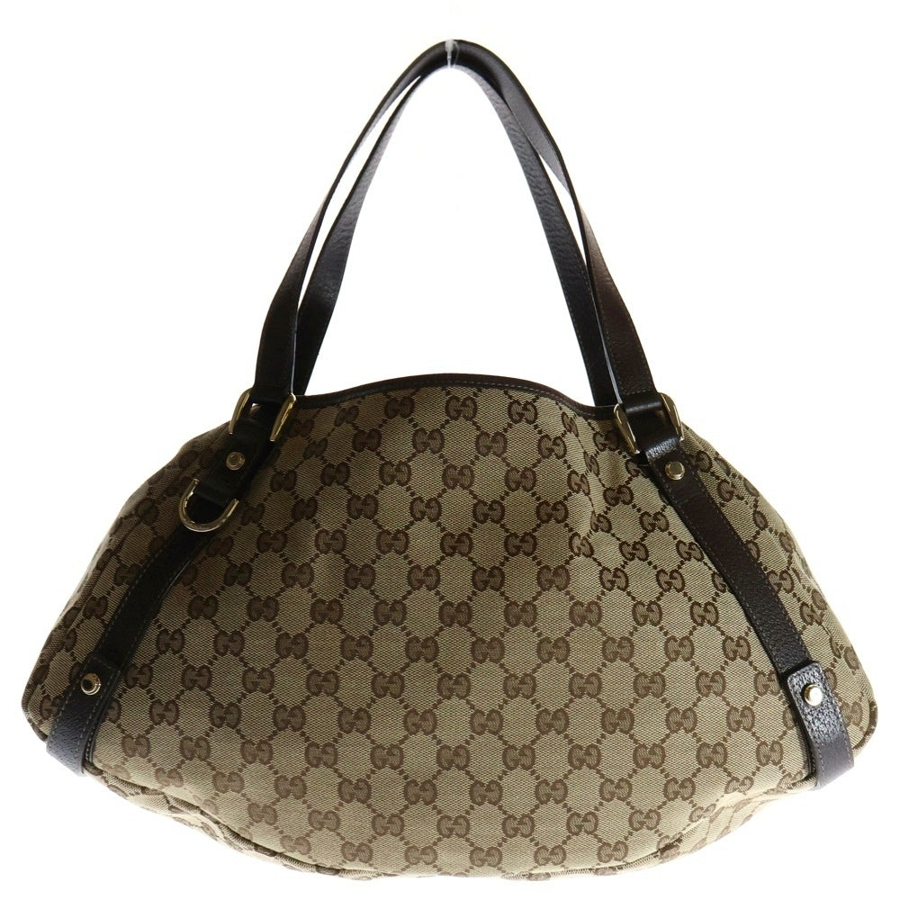 GUCCI(グッチ) GGキャンバス ショルダーハンドバッグ ベージュ 130736