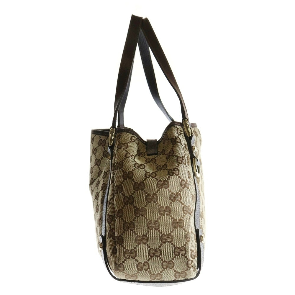 GUCCI(グッチ) GGキャンバス ショルダーハンドバッグ ベージュ 130736