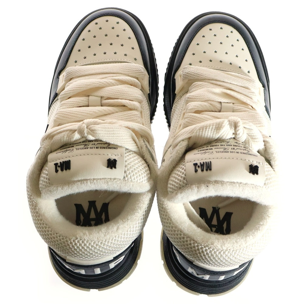 AMIRI(アミリ) MA-1 ローカットレースアップスニーカー AMFOSR1070-001 ホワイト/ブラック