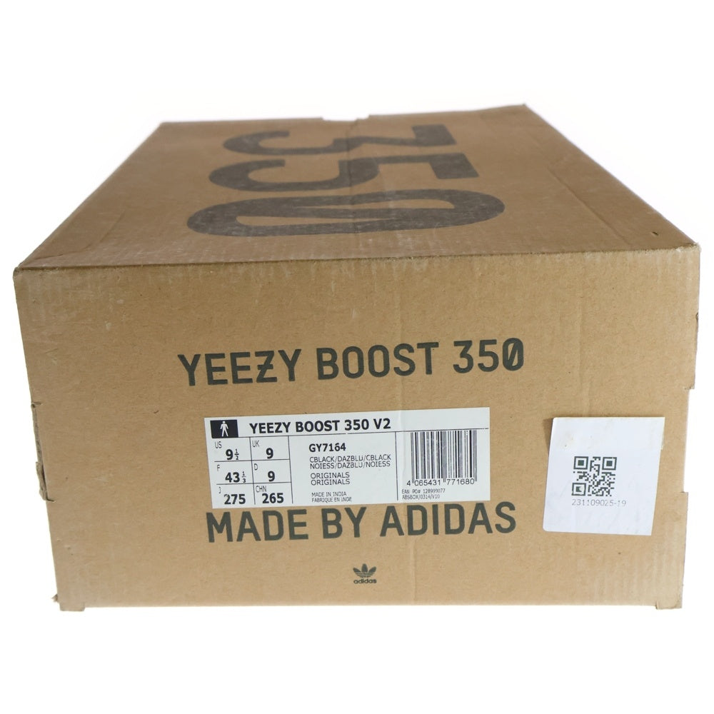 adidas(アディダス) YEEZY BOOST 350 V2 Dazzling Blue GY7164 イージー ブースト 350 V2 ダズリングブルー ローカットスニーカー シューズ ブラック/ブルー US9.5/27.5cm