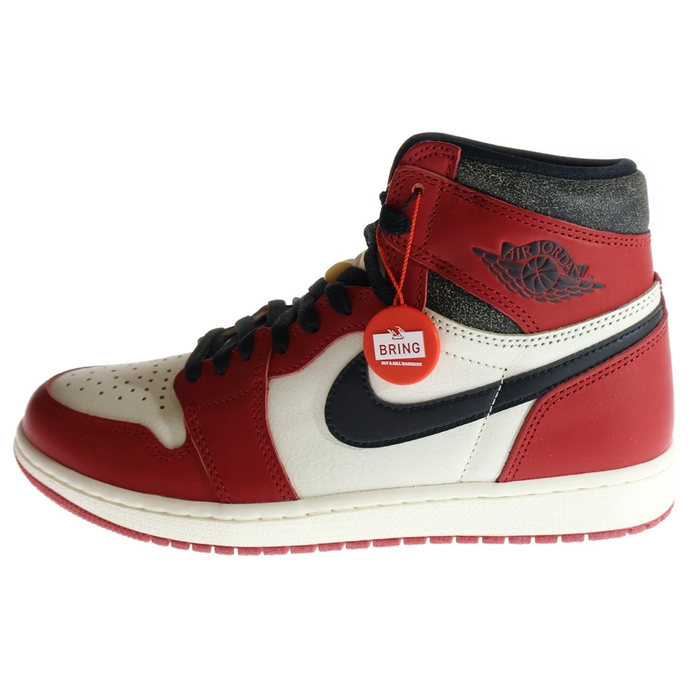 NIKE(ナイキ) AIR JORDAN 1 LOST&FOUND DZ5485-612 エアジョーダン1 ロスト&ファウンド シカゴ ハイカットスニーカー ホワイト/レッド US9/27cm