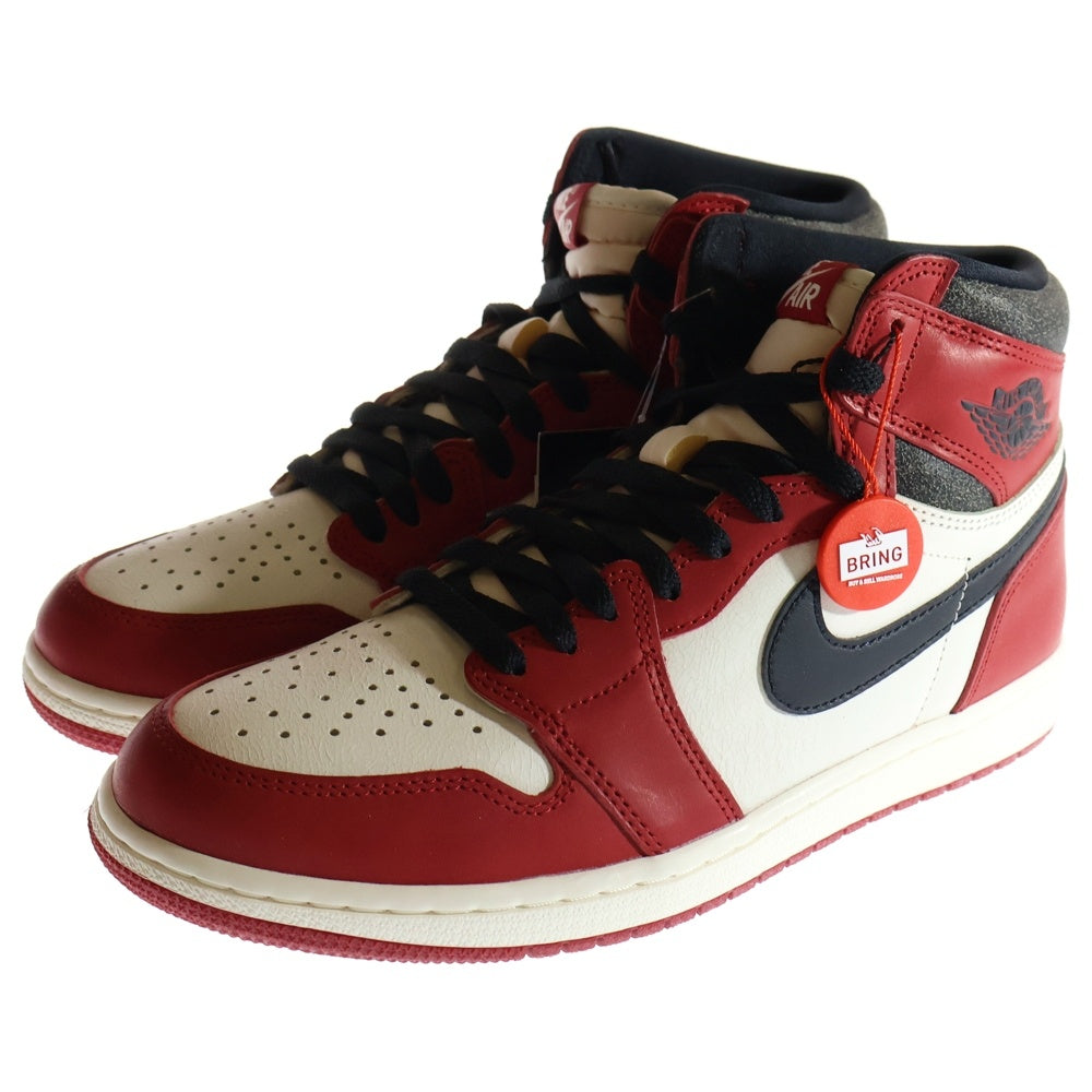 NIKE(ナイキ) AIR JORDAN 1 LOST&FOUND DZ5485-612 エアジョーダン1 ロスト&ファウンド シカゴ ハイカットスニーカー ホワイト/レッド US9/27cm