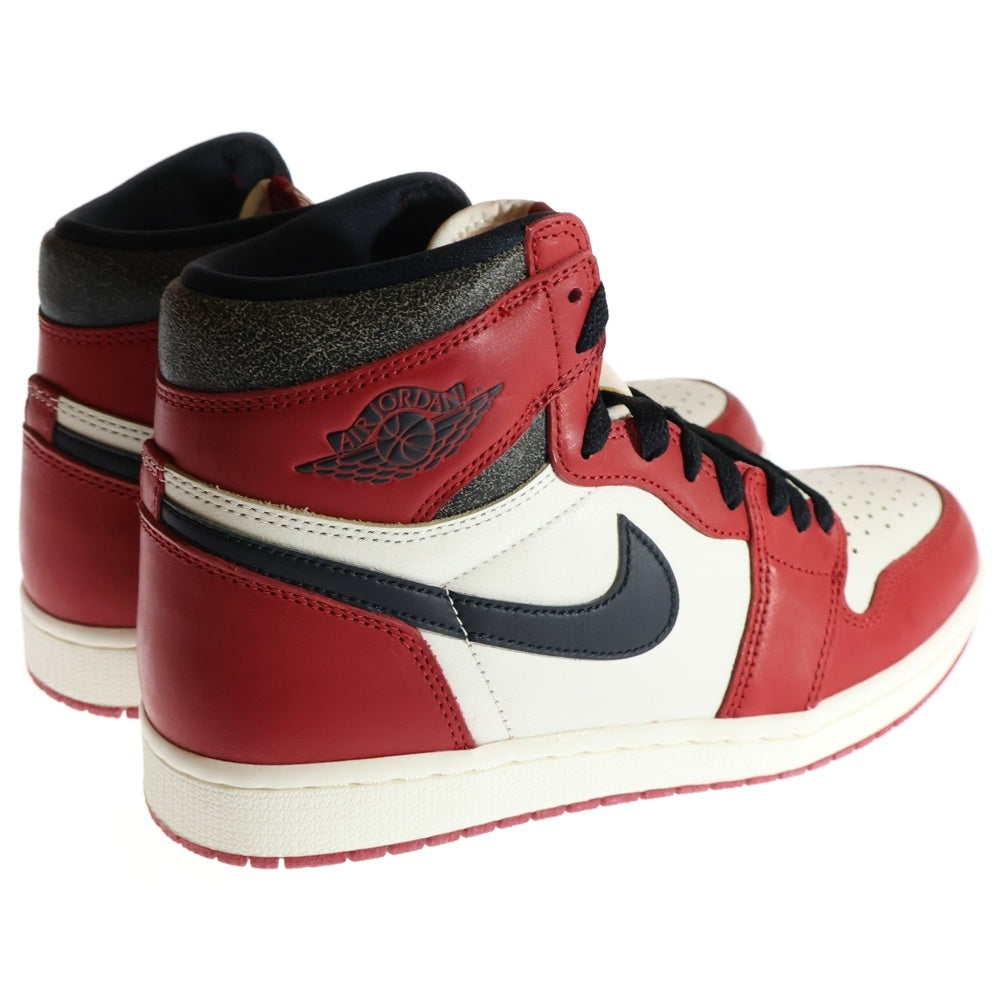 NIKE(ナイキ) AIR JORDAN 1 LOST&FOUND DZ5485-612 エアジョーダン1 ロスト&ファウンド シカゴ ハイカットスニーカー ホワイト/レッド US9/27cm