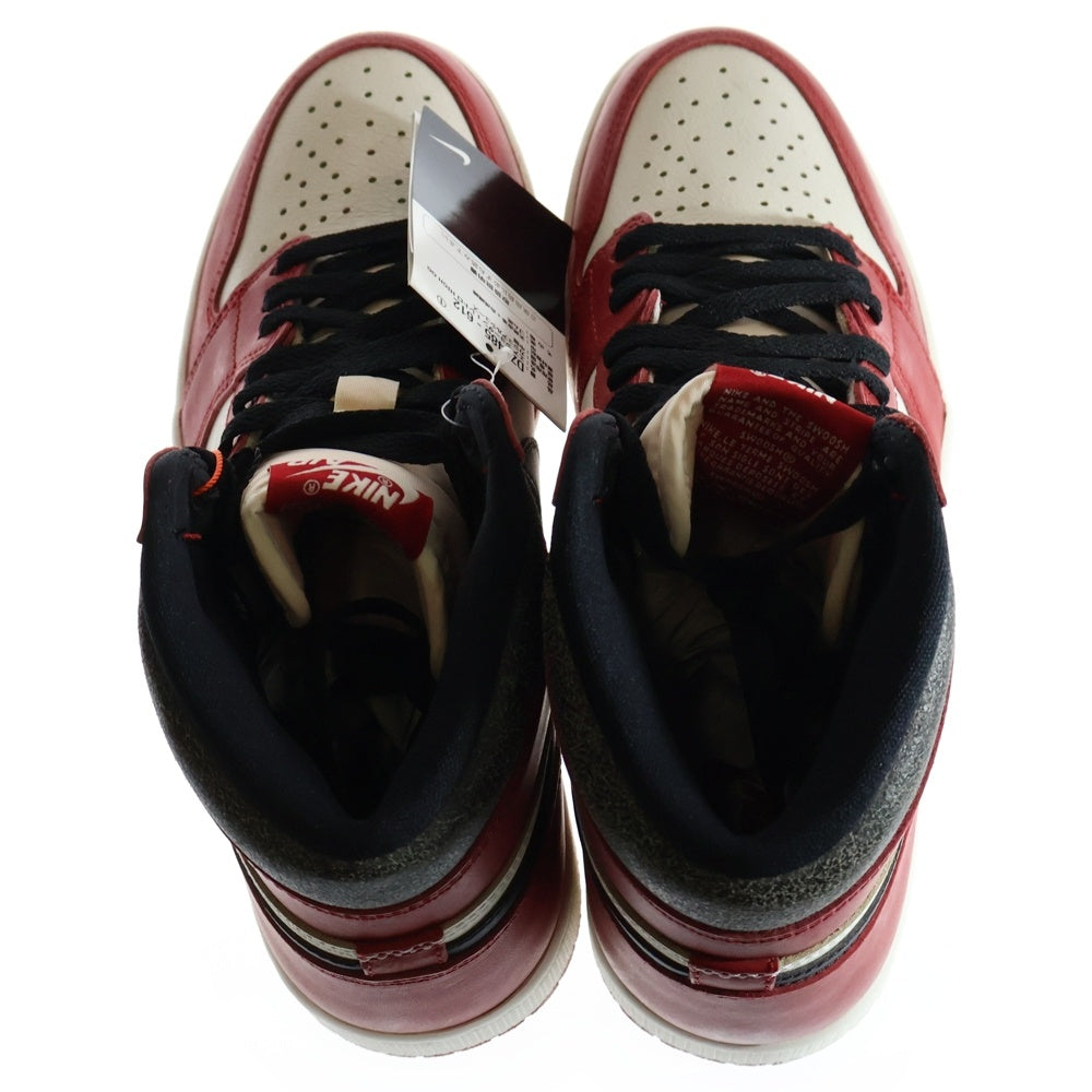 NIKE(ナイキ) AIR JORDAN 1 LOST&FOUND DZ5485-612 エアジョーダン1 ロスト&ファウンド シカゴ ハイカットスニーカー ホワイト/レッド US9/27cm