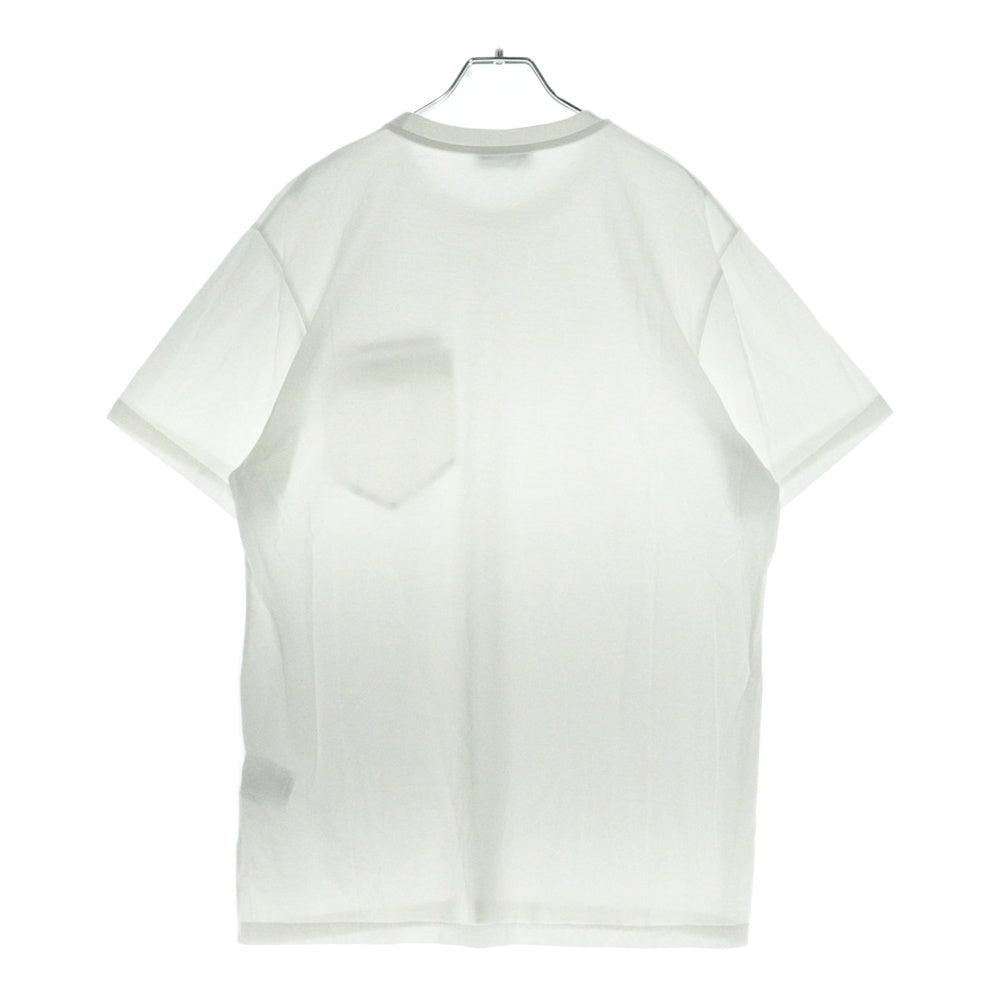 GIVENCHY(ジバンシィ) Ribbon Trimmed Logo Tee BM70VA3002 胸ポケット クルーネック 半袖Tシャツ ホワイト