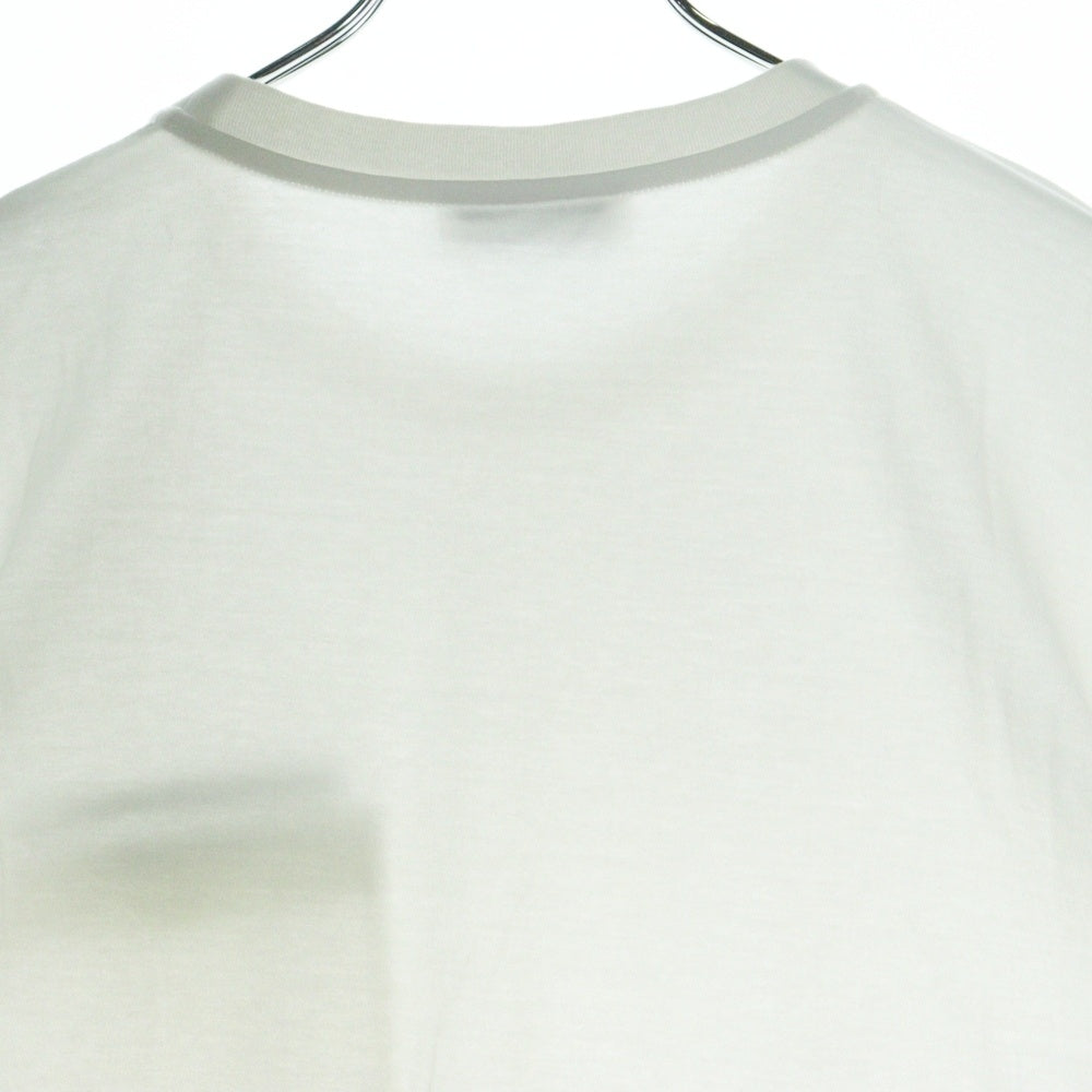 GIVENCHY(ジバンシィ) Ribbon Trimmed Logo Tee BM70VA3002 胸ポケット クルーネック 半袖Tシャツ ホワイト