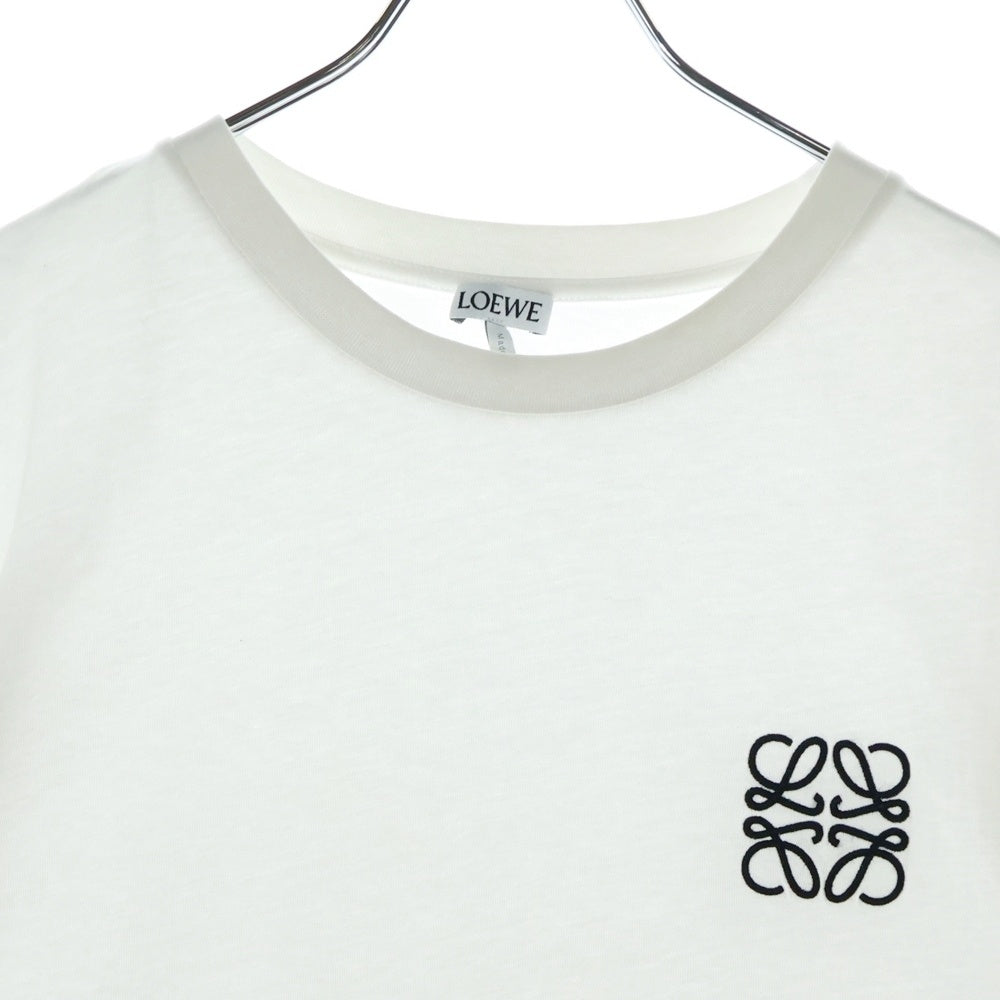 LOEWE(ロエベ) アナグラム刺繍 クルーネック半袖Tシャツ H6299000CR ホワイト