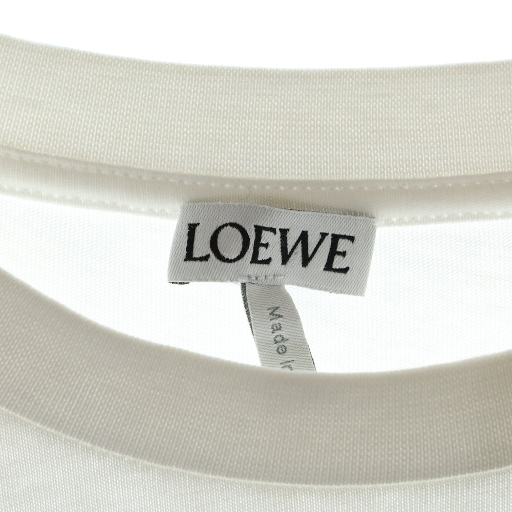 LOEWE(ロエベ) アナグラム刺繍 クルーネック半袖Tシャツ H6299000CR ホワイト