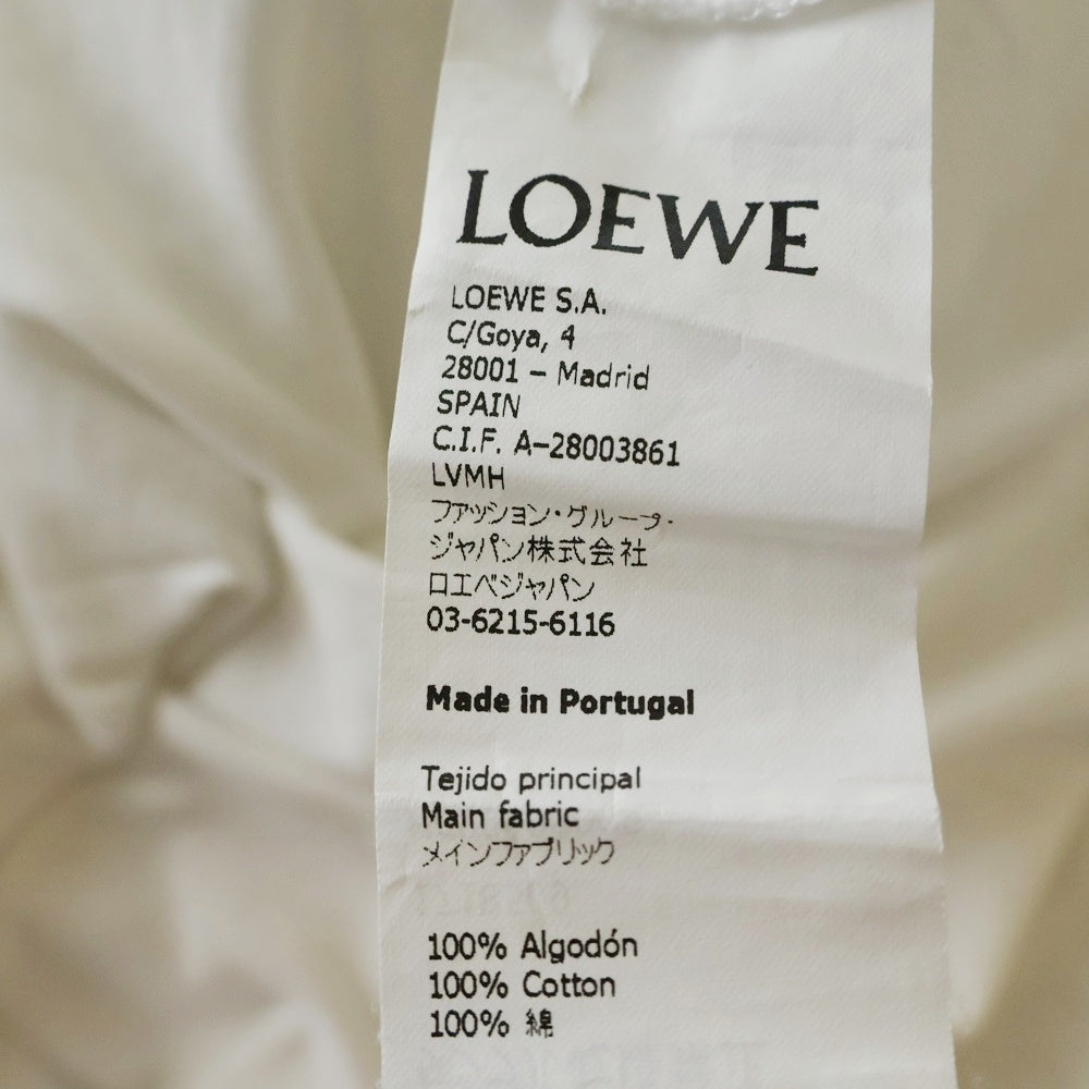 LOEWE(ロエベ) アナグラム刺繍 クルーネック半袖Tシャツ H6299000CR ホワイト